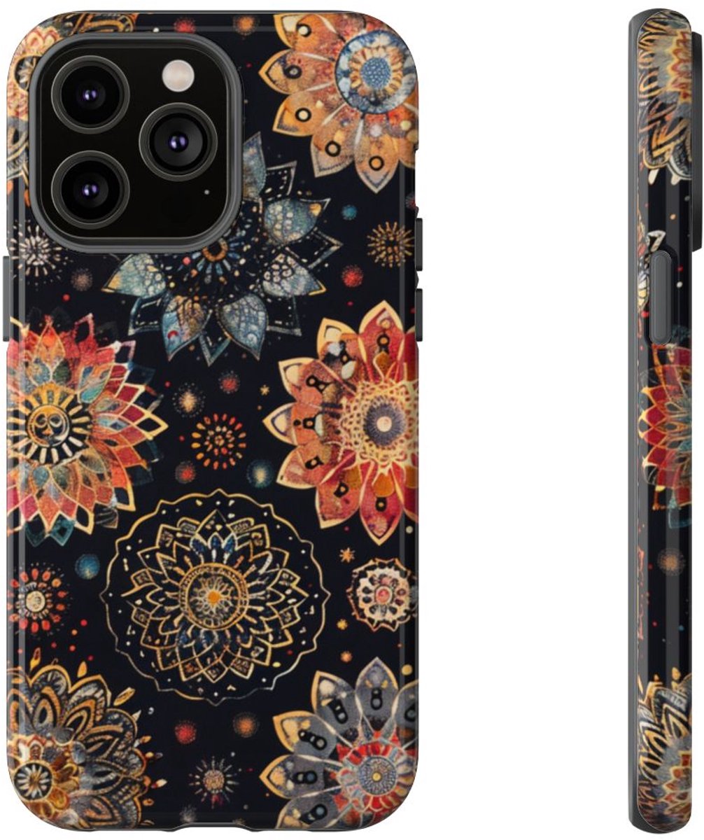 Kleurrijk Mandala Patroon – Telefoonhoesje Geschikt voor iPhone 14 Pro Max