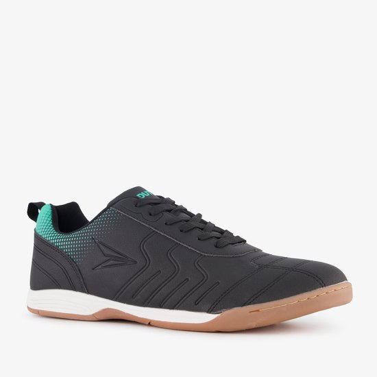 Dutchy Top-Spin heren zaalschoenen zwart blauw - Maat 43 - Uitneembare zool