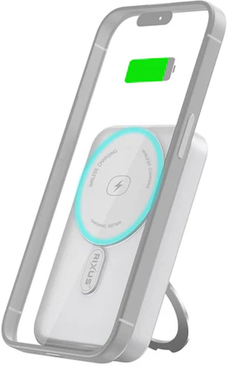 Rixus RXPB71A Powerbank 10000mAh met Opvouwbare Stand - afbeelding 3
