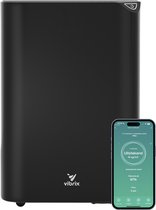 Vibrix DryFlow20 Pro Luchtontvochtiger & Luchtreiniger – 20L per dag – Bediening via App – Ionisator & UV-licht – Wasdroogfunctie – Stil & Energiezuinig – Voor Badkamer, Kelder, Zolder & Slaapkamer – Dehumidifier