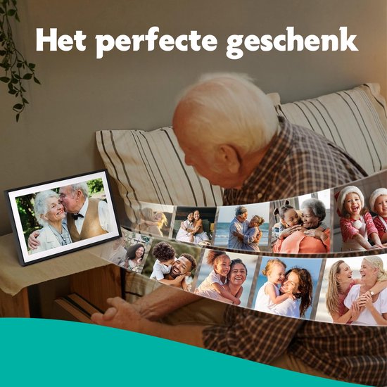 Pora&Co 8 Digi Fotolijst Zwart Hout - Wifi Pora&Co 8 Digi Fotolijst Zwart Hout - Wifi