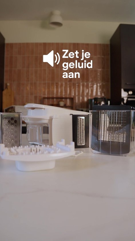 Groentesnijder Multifunctioneel - Mandoline - 15-delig - Opvangbak - Uiensnijder - Rasp - Spiraalsnijder - BPA Vrij - Vivid Green