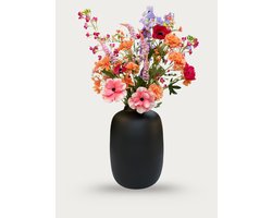 Atelier de Bloem Julie – Zijden bloemen boeket – Plukboeket – Veldboeket – Kunstbloemen – 60-70 cm hoog – Onderhoudsvrij – Nepbloemen – Exclusief vaas