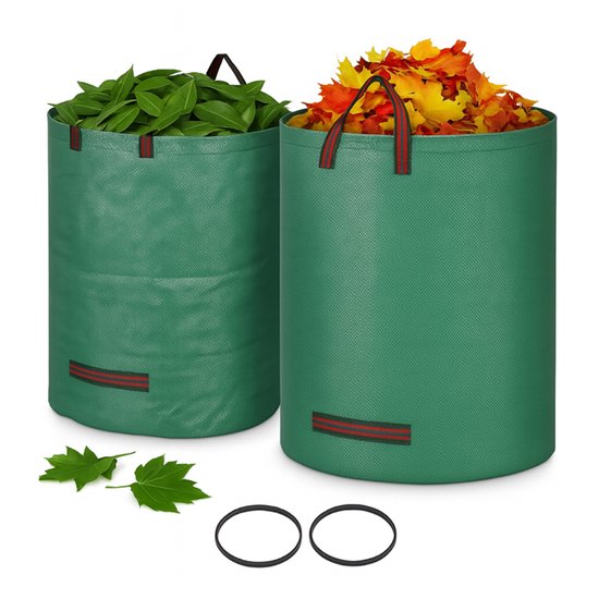 Opvouwbare tuinafvalzak – waterafstotend – 270L – 2 stuks