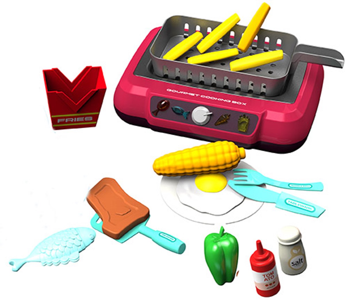 Plancha-grillset met licht en geluid