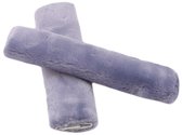 Protège-ceinture de sécurité – Housses de Housses de ceinture de sécurité en peluche gris lavande, 2 pièces – Kasey Products