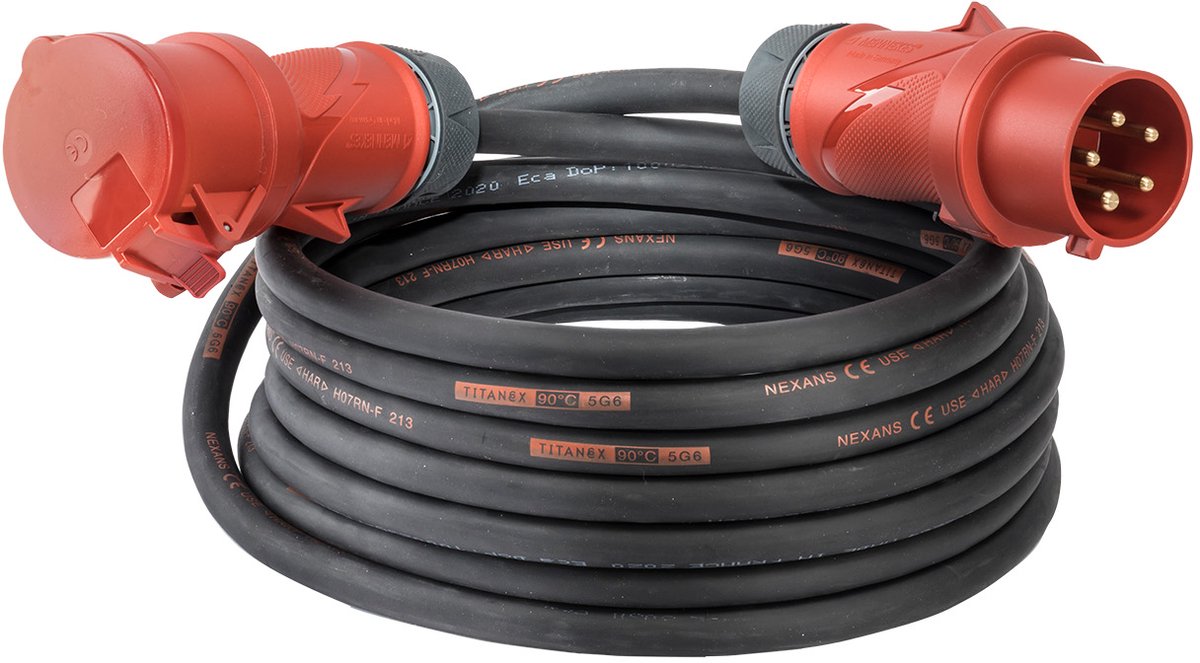 Verlengkabel 10 m TITANEX 5x2,5 CEE 16/5/400