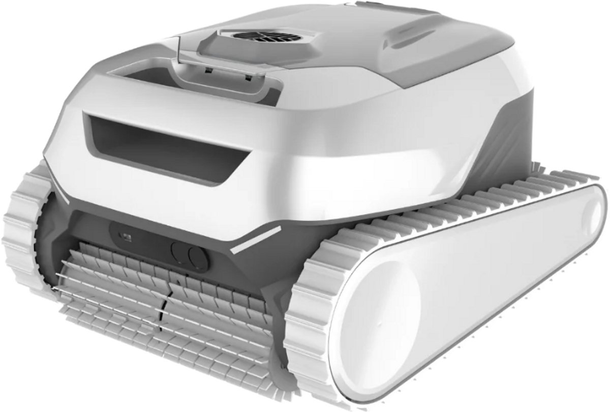 LIVIN' AI Bot - Zwembadrobot - Zwembad Stofzuiger - 8000 GPH Zuigkracht - Reinigt Bodem, Wanden en Trap - Krachtige Borstel - 3 Uur Reiniging - Draadloos - Incl. Smart VisionClean Technology - Wit