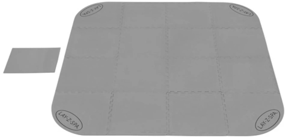 Lay-Z-Spa 60334 Zwembadbodem Beschermer Transparant 196x196cm