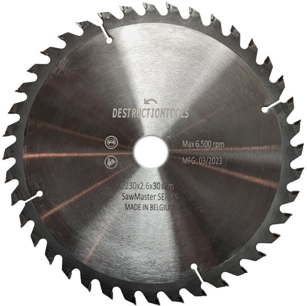 tct cirkelzaagblad 230mm - hout - D230mm, asgat 30mm - SawMaster series | Destructiontools