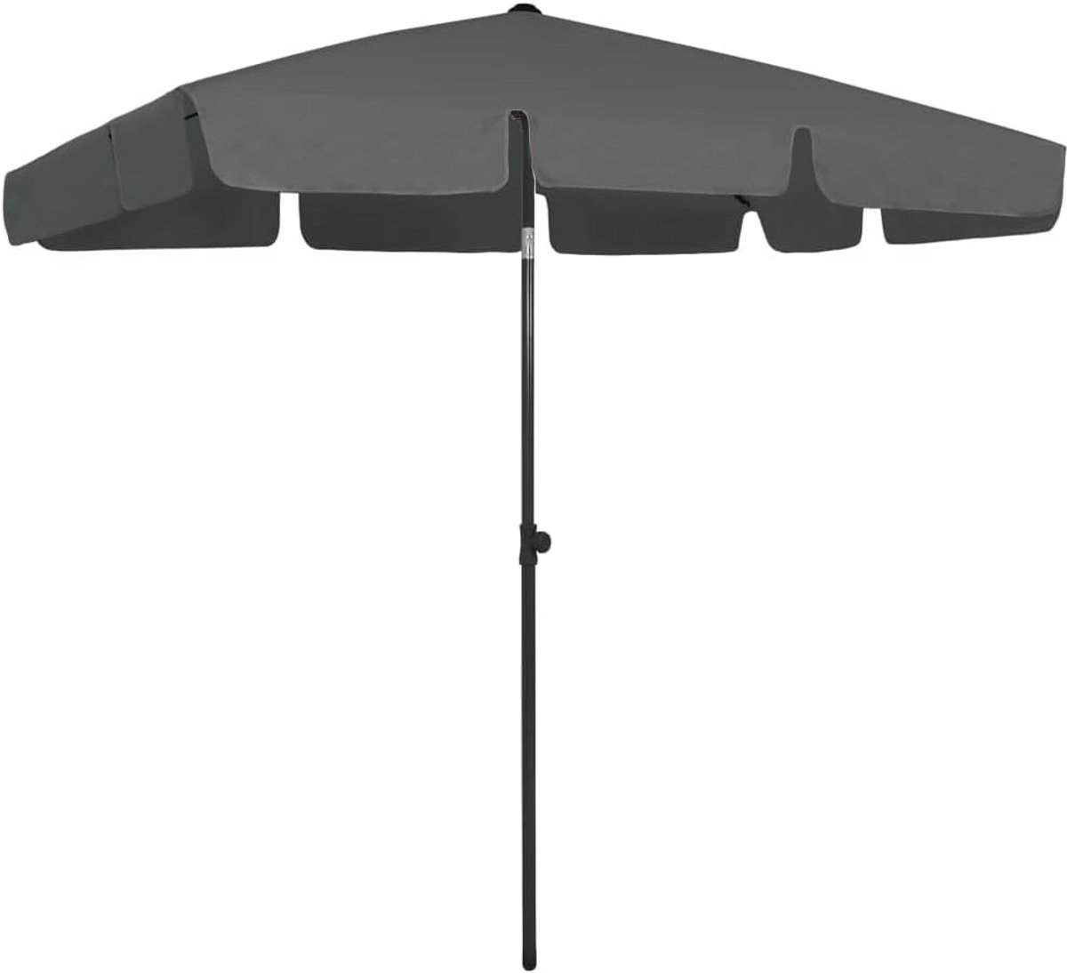 Lexium Strandparasol met grondboor - Zomeraccessoire - Parasolhouder strand - Zonbescherming - Windbestendige parasol - Stranddag - UV werende parasol - Parasol met draaimechanisme - Vakantie aan zee - Schaduw op het strand - Draaibare grondpen - Par
