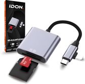 IDON SD kaart lezer - SD card reader - SD kaartlezer - SD kaart lezer iPhone - SD kaart lezer usb c - SD - kaartlezer iPhone - SD kaart lezer lightning - SD card reader iPhone - SD kaartlezer usb c