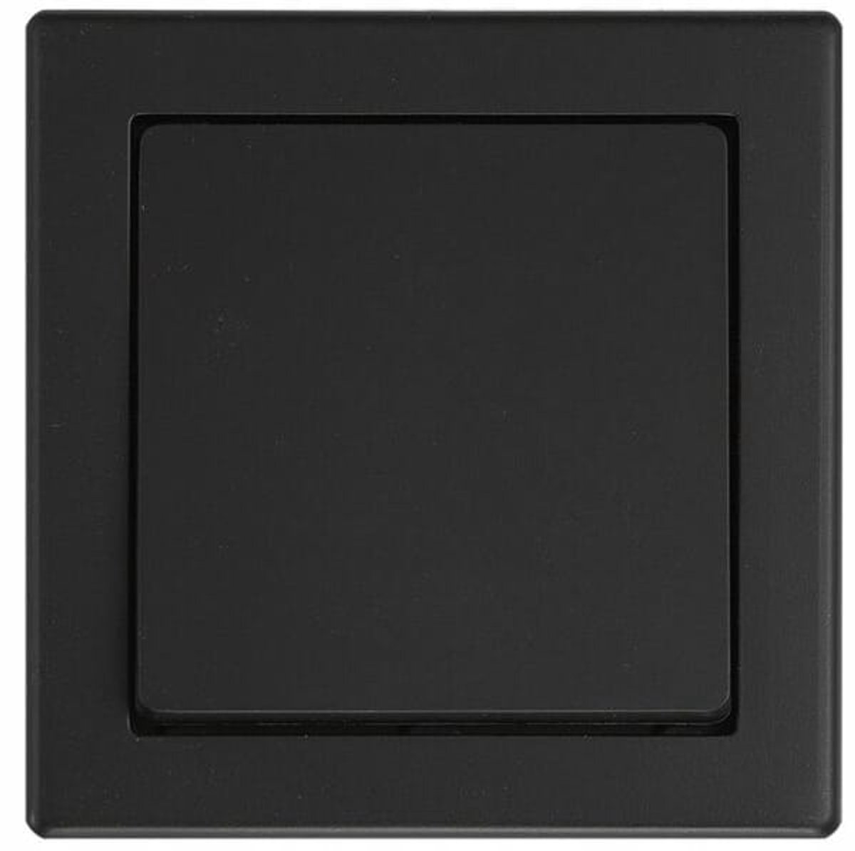 Duwi Jowisz - Schakelaar - Enkelvoudig Trapschakelaar - 7x7cm - Zwart Mat