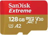 SanDisk Extreme - MicroSDXC - 128GB - Inclusief SD Adapter