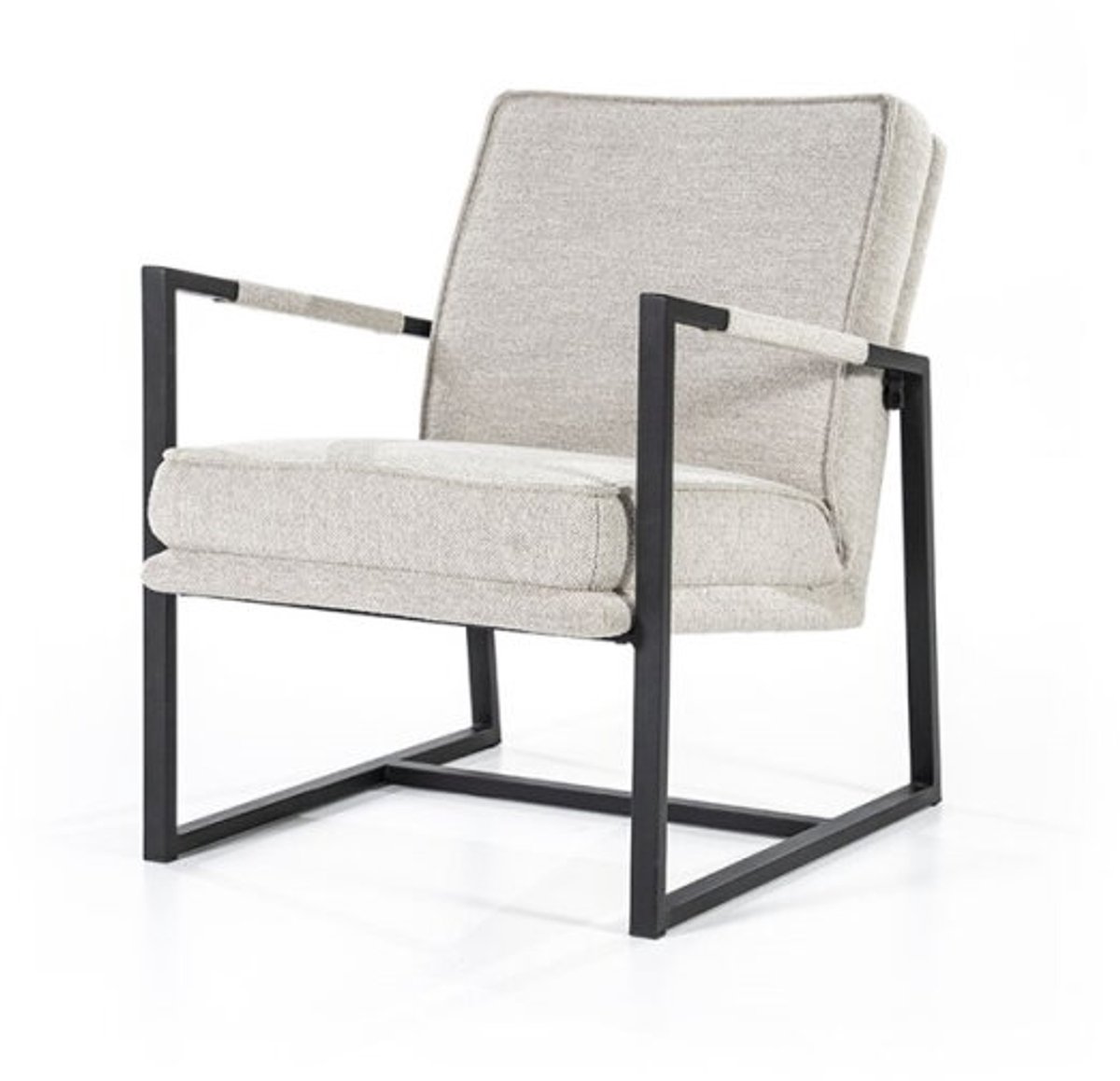 Furnilux Isaac Fauteuil - Relaxstoel met armleuning - Beige - Lounge stoel