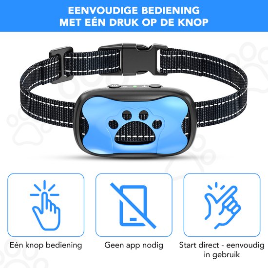 Vibratie Anti blafband voor de Middelgrote hond (bv. Border