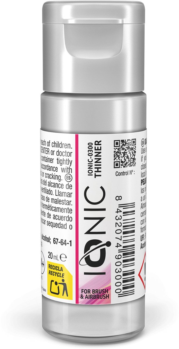 AMMO by Mig Jimenez Hobbyverf Acrylverf - MIG IO0300 Ionic Smart Colors - Acrylverdunner voor Penseel en Airbrush - 20ml Verdunner - 20 ml