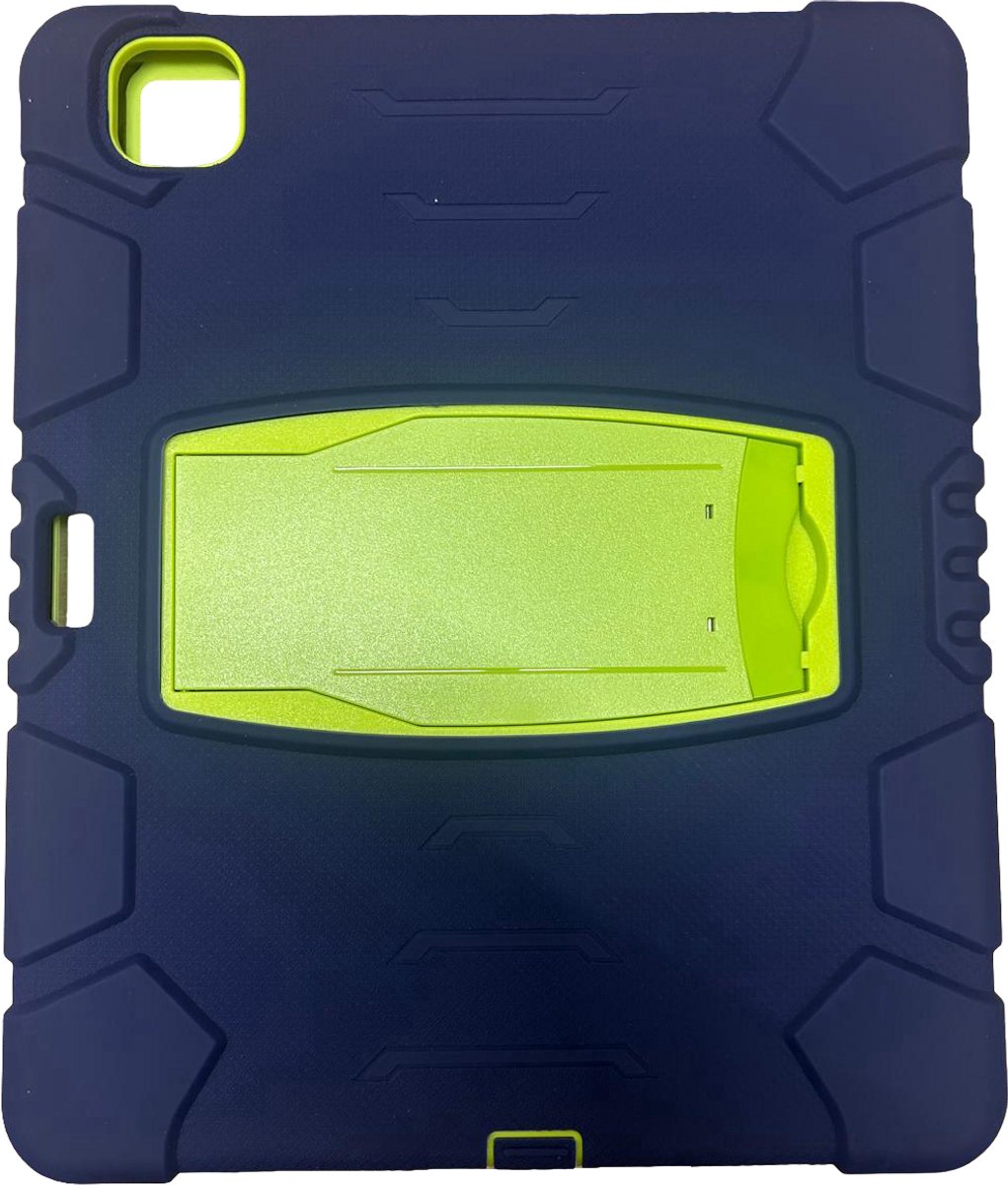 iPad pro 2021 12.9 met stand en rotatie blauwgroen