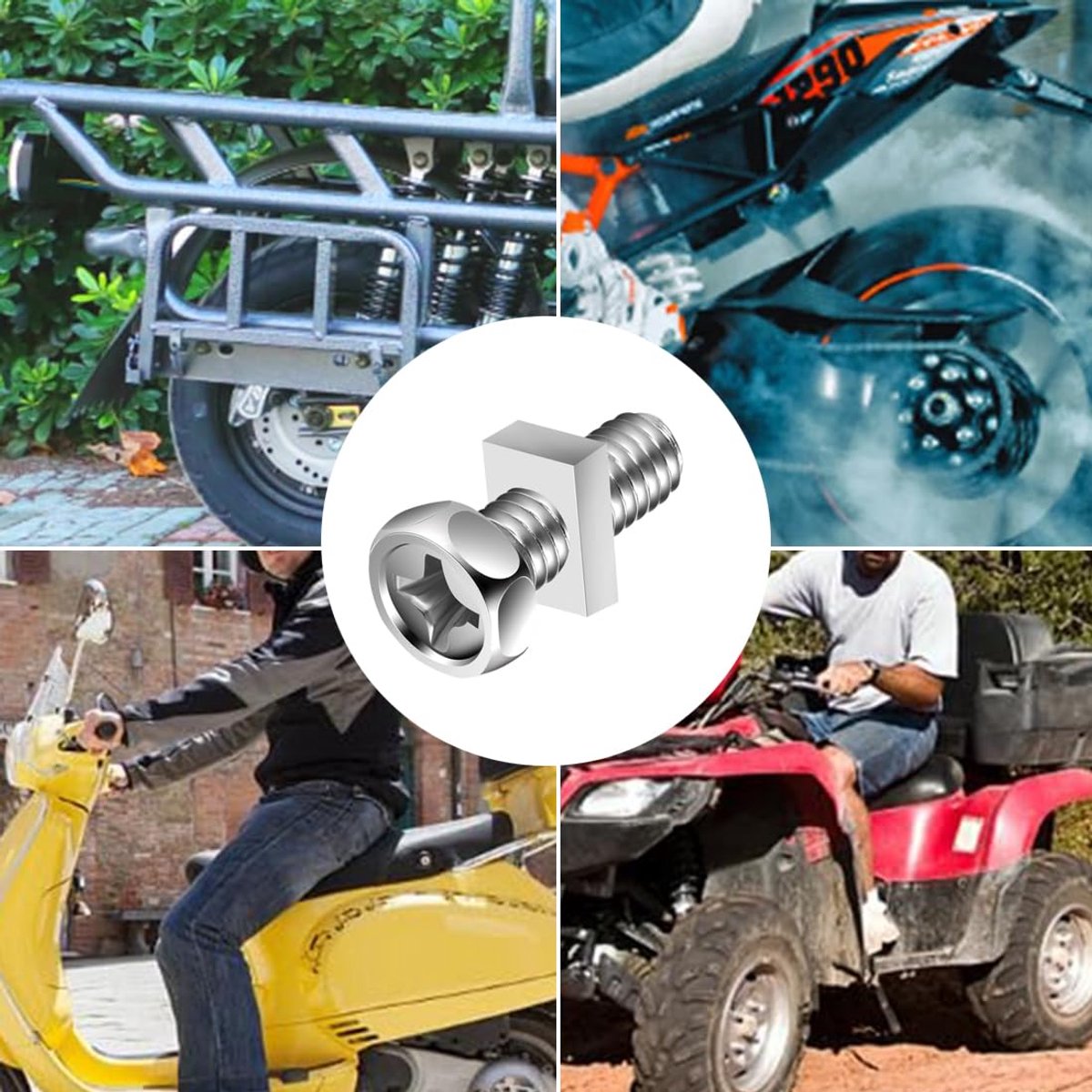 Swpeet 177 stuks 2 maten M5 M6 motorfiets kuip bout Swpeet 177 stuks 2 maten M5 M6 motorfiets kuip bout