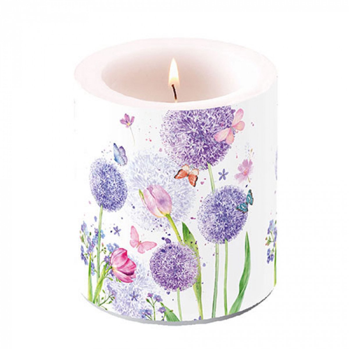 Ambiente - Kaars - Candle big Flower beauty