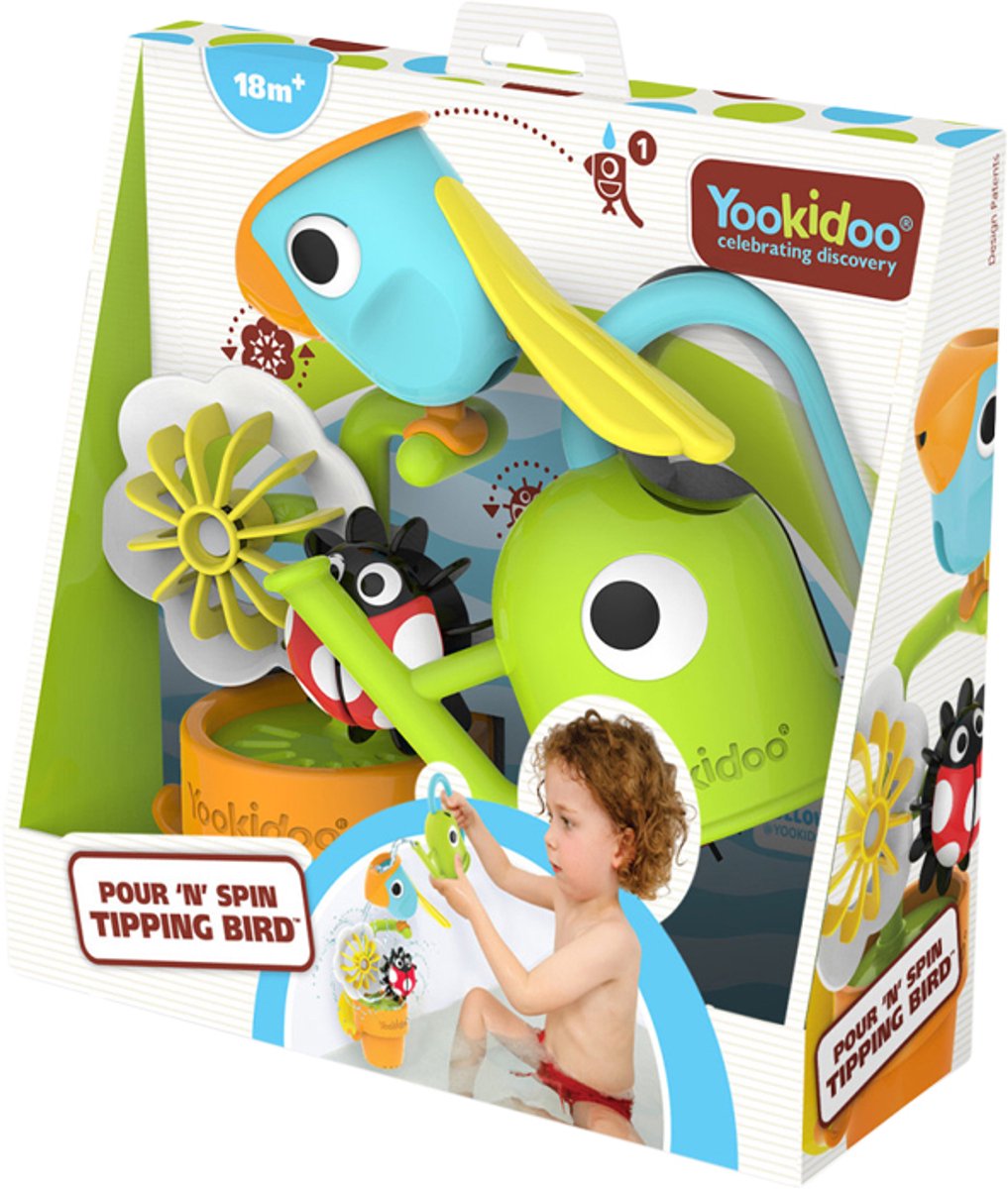 Yookidoo Badspeelgoed – Pour ’N’ Spin Tipping Bird
