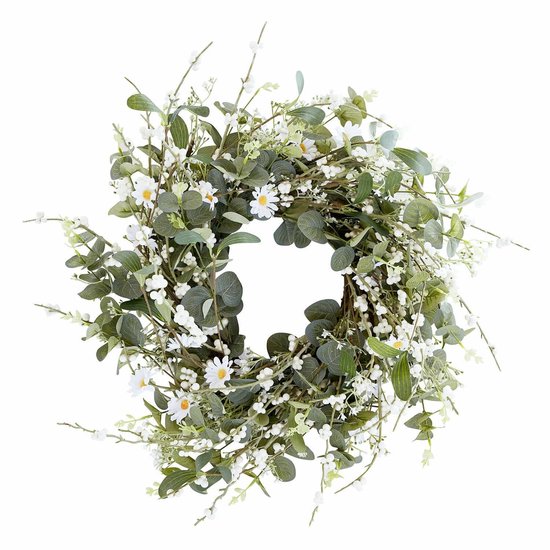 LOBERON Krans Mixale groen/wit