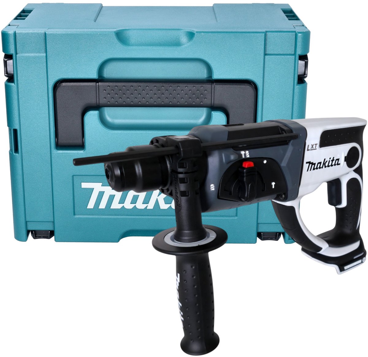 Makita DHR 202 ZJW Accuklopboormachine 18 V 20 mm 2.0 J wit + Makpac - zonder accu, zonder oplader