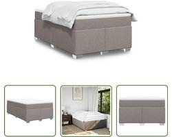 vidaXL Dynamo Meter - Sleutelset - Boxspring met matras stof taupe 120x200 cm - Gereedschap Set - Monteursgereedschap - Drapers Tools