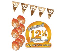 12½ jaar getrouwd XS - Jubileum pakket - feestartikelen koperen bruiloft 12.5.