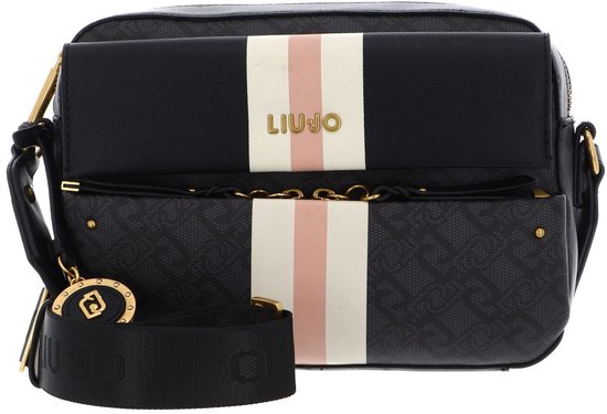 LIU JO sac à épaule bandoulière Clidia Camera Case Bag Nero gris foncé