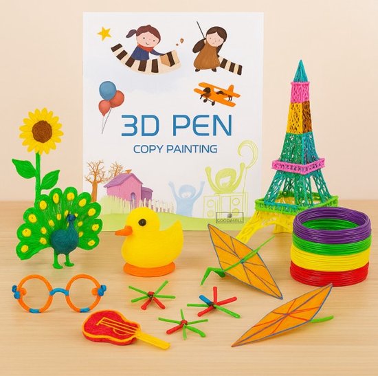 Goodz4All Filament PLA de 50 mètres avec recharge d' Boek de filaments pour stylo 3D