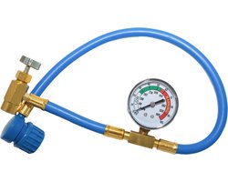 Drukslang met manometer voor zelf bijvullen van R134a / R1234yf / R12 FIXFY airconditioning