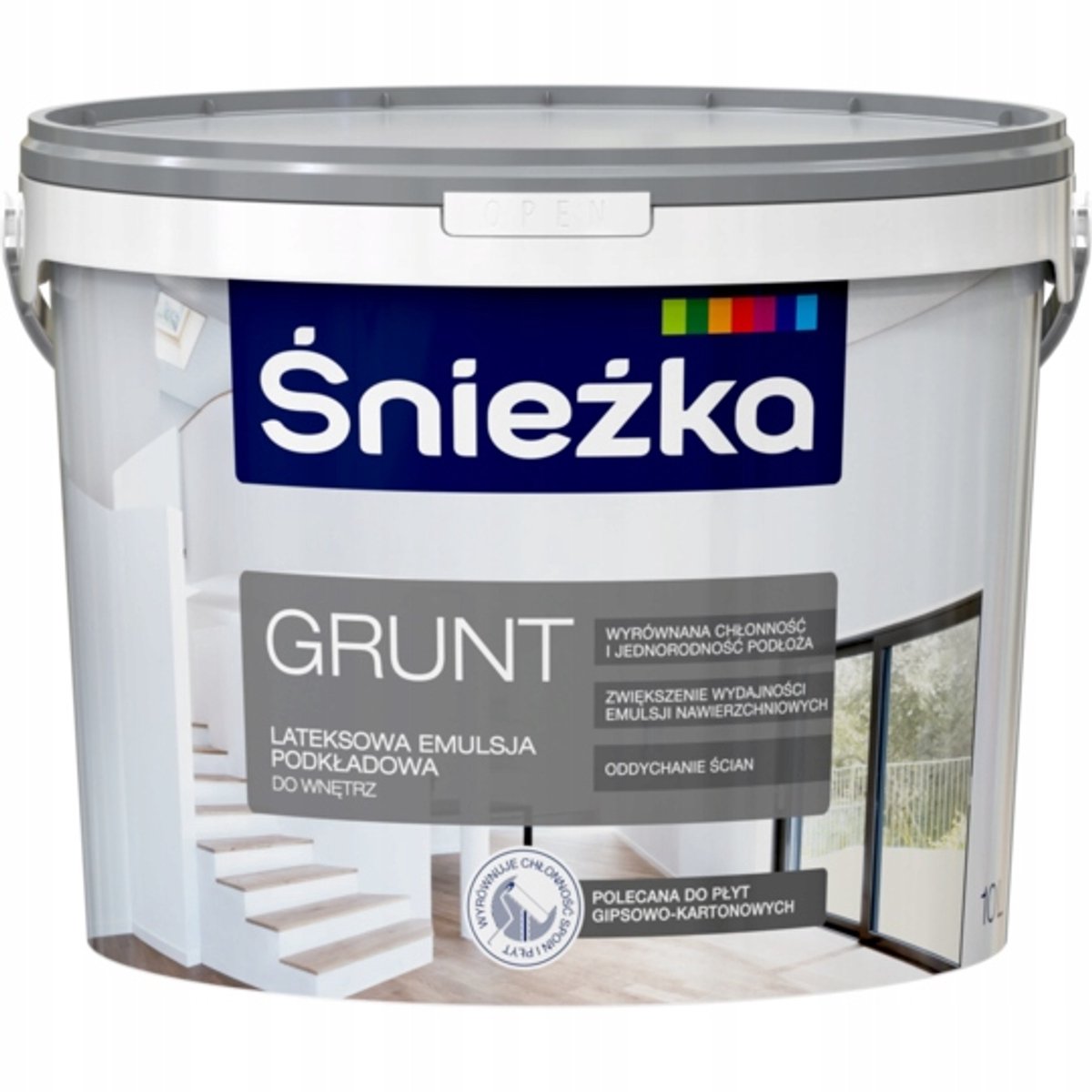 Śnieżka - Latex Primer - Witte Basis - 10L - Binnengebruik