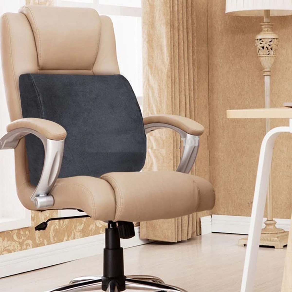 Ergonomisch Rugkussen - Best Life Rugkussen - Rugsteun Onderrug - Rugsteun Onderrug - Lendekussen - Lendensteun - Thuiswerken - Geschikt Voor Auto, Bureaustoel, Bank en Bed - Bureaustoel,Bank en Bed – foto 8
