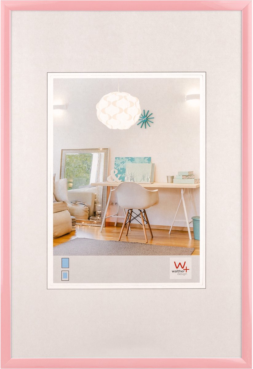 Walther New Lifestyle - Kunststof lijst - Fotoformaat 18x24 cm - Roze