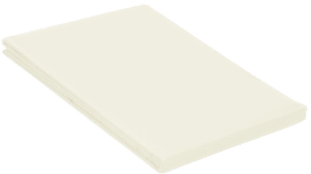 Comfortabel Hotelkwaliteit Laken - 150x250 cm - 100% Katoen - Crème Bedlaken - eenpersoons - Zacht & Fris