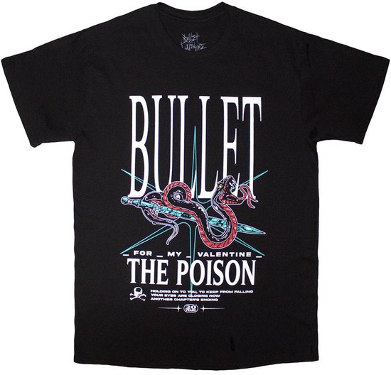 Bullet For My Valentine - The Poison Snake Heren T-shirt - L - Zwart
