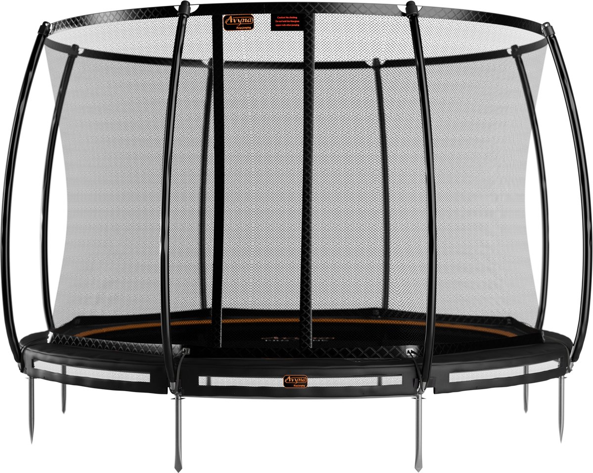 Avyna Pro-Line InGround trampoline 14 ø430 cm + Royal Class Veiligheidsnet – Zwart