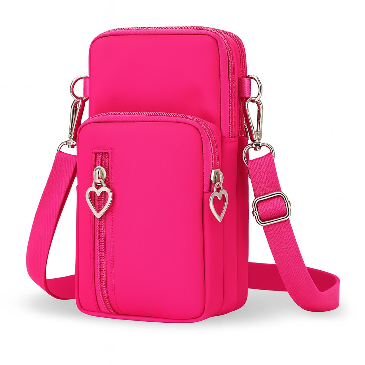 Luxamore Telefoontasje Blush Pink – Dames Schoudertas en Crossbody – Compacte Tas voor Telefoon, Pasjes en Sleutels
