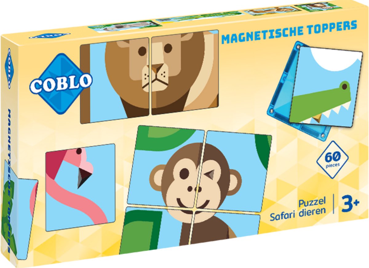 Coblo Magneet Toppers Dieren 60 stuks