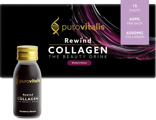 Purovitalis Rewind collagen beauty drink 15 Stuks