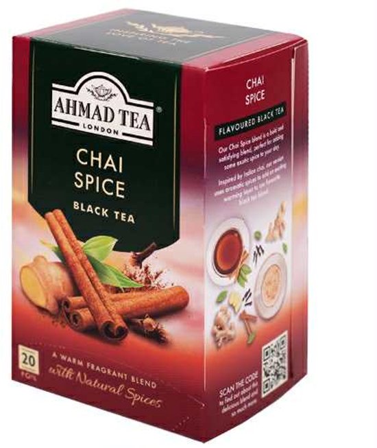 Ahmad Tea London Chai Spice Tea - Zwarte thee met Natuurlijke kruiden ...