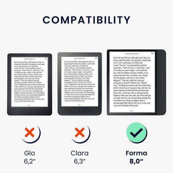 kwmobile e-reader hoesje geschikt voor Kobo Forma hoes - Ereader flip case met standaard - E reader cover van kunstleer - In donkerblauw van Merkloos — afbeelding 5