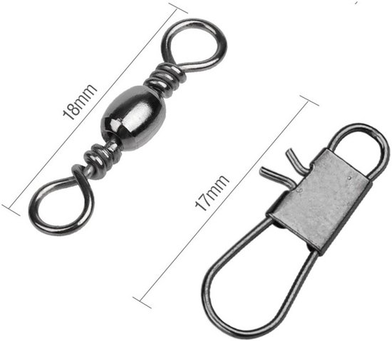 S&D - Fil de pêche en acier - 50 pièces - Vert - 14 kg 25 cm - La pêche - Pour la pêche des carnassiers aux appâts artificiels