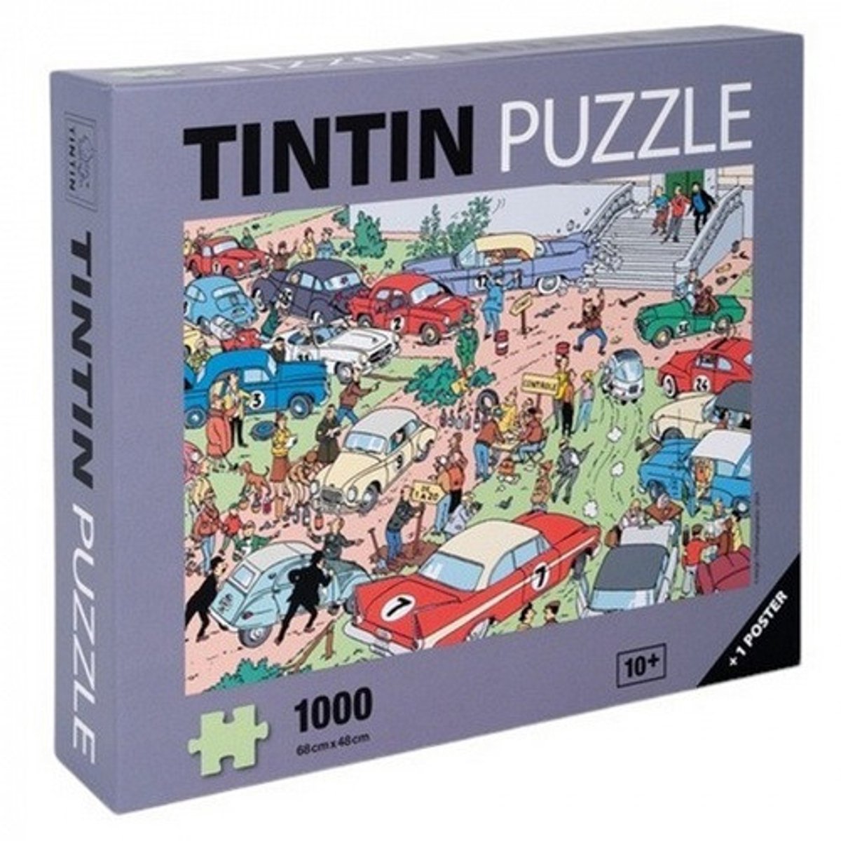 Kuifje Puzzel Tintinimaginatio – 1000 stukjes - met postervoorbeeld