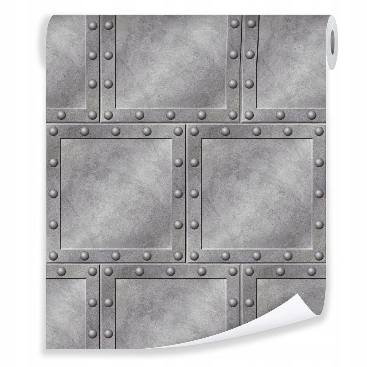 WALLARENA - Behang - Breedte 50 cm - Beton 3D Grijs Loft - Geschikt voor woonkamers, slaapkamers en kantoren - 10m