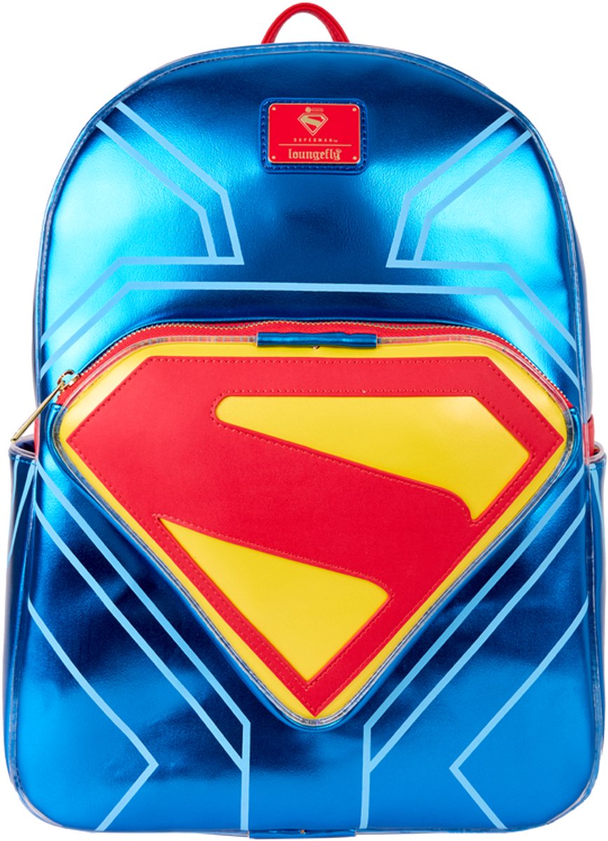 Loungefly - DC Comics - Superman Light Up Glow Backpack -Lichtgevende Rugtas - Rugzak