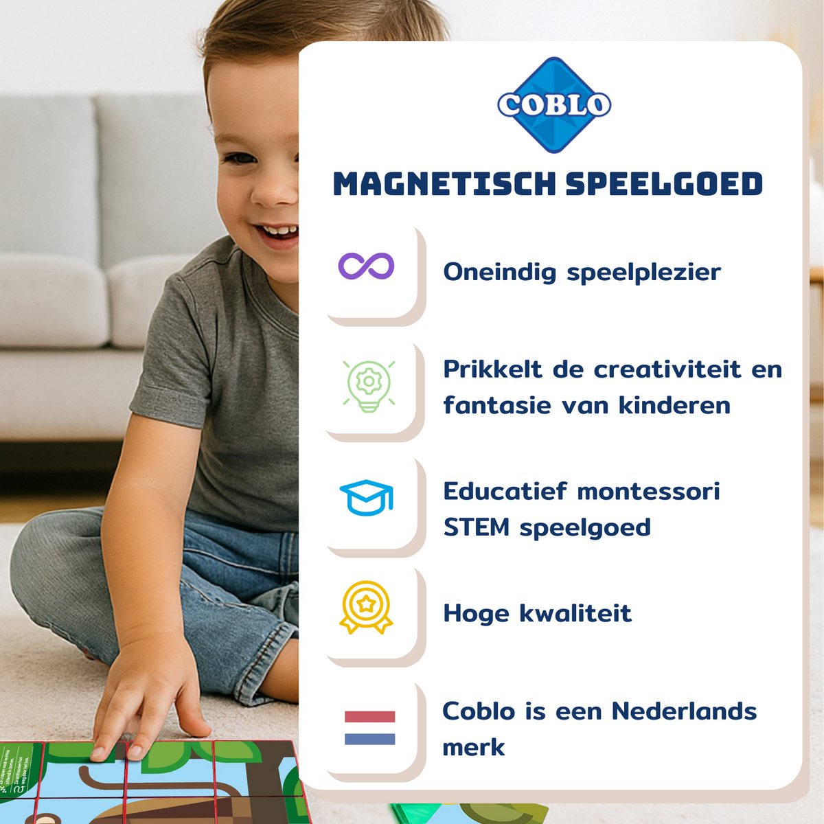 Coblo Magneet Toppers Dieren 60 stuks - Magnetisch speelgoed - Educatief speelgoed - Cadeau kind - Speelgoed 3 jaar t/m 12 jaar — afbeelding 5