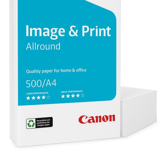 5x A4 printpapier - Canon - 2500 vel - wit