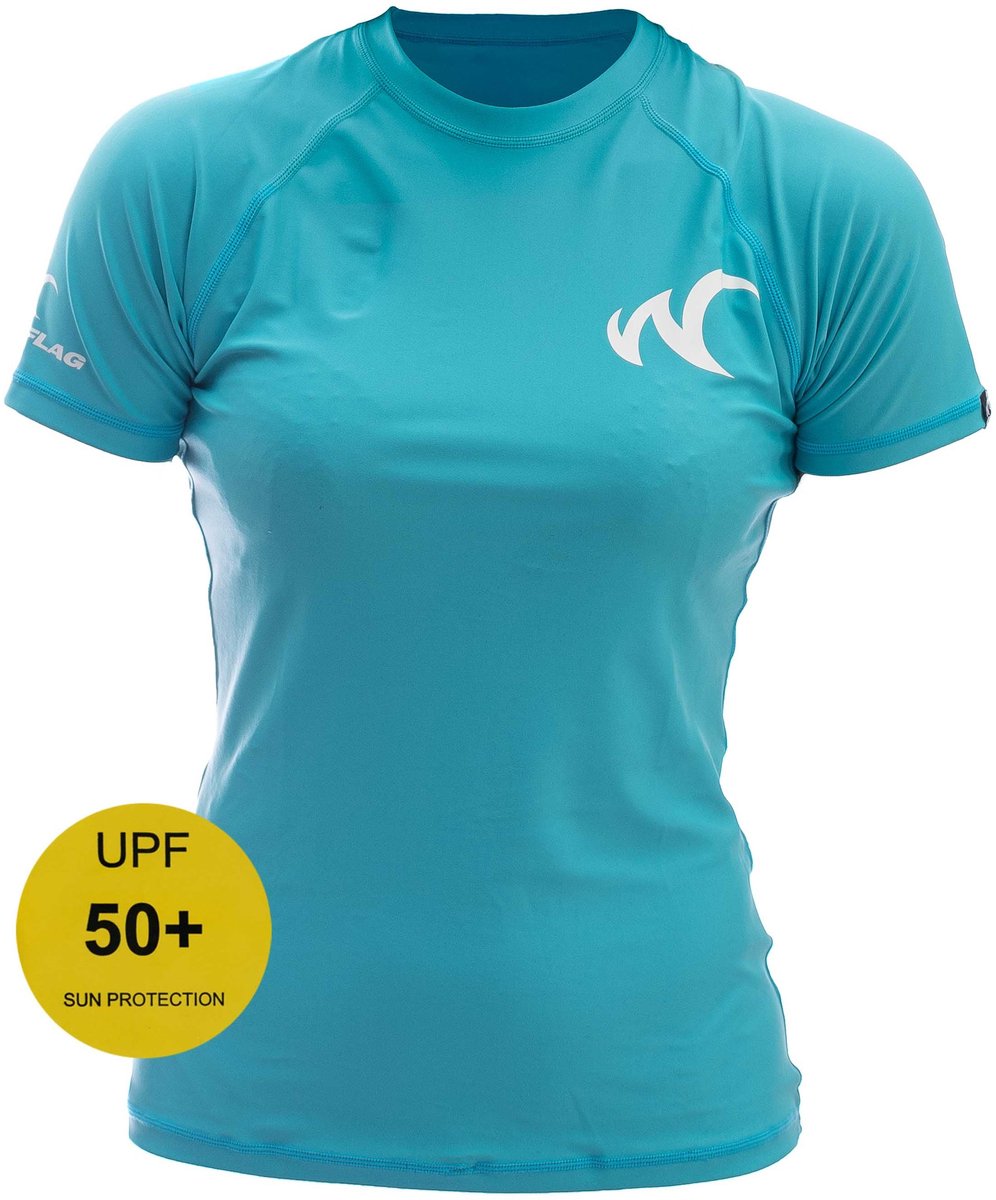 Watrflag Rashguard Murcia - Dames - Turquoise - UV beschermend surf shirt regular fit — afbeelding 5